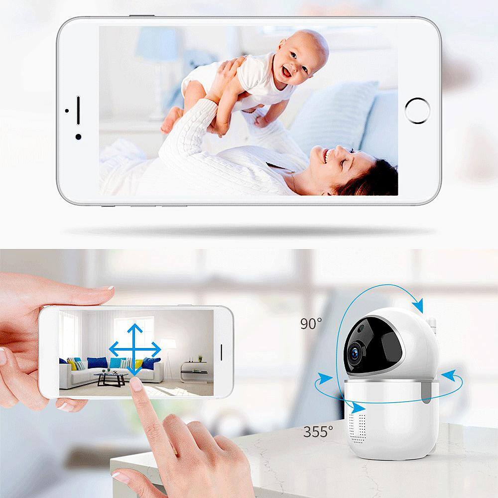 LiVIE Wired 2MP Indoor Security Camera Pet and Baby Monitor Camera with Night Vision and Motion Detection SWC013