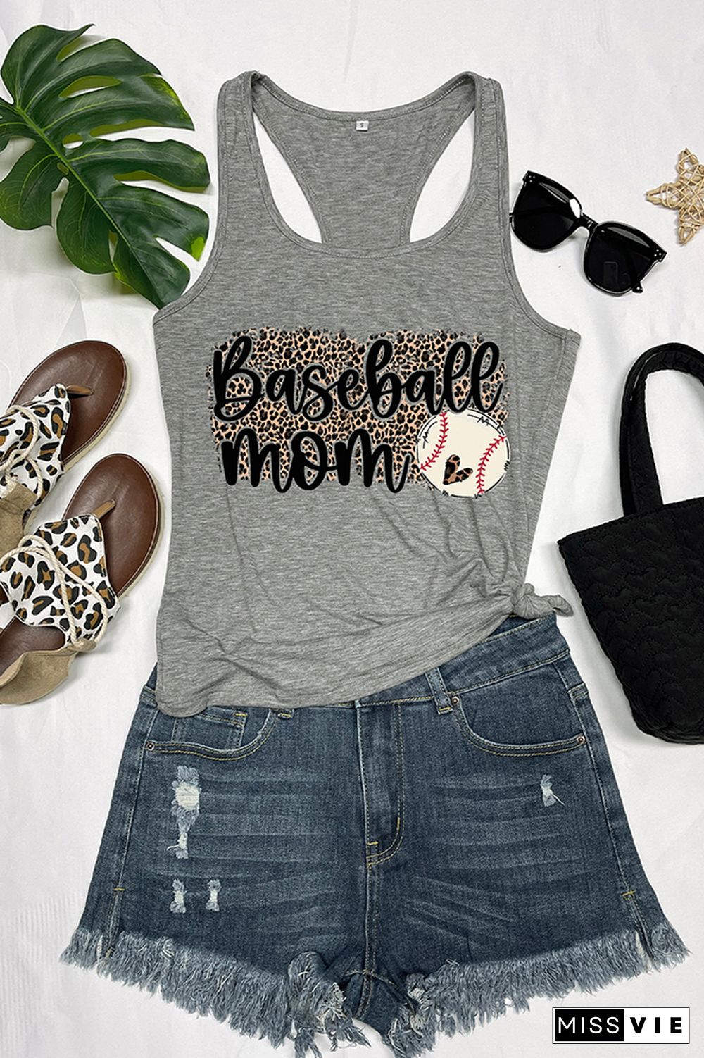 Baseball Mom Sleeveless Tank Top Wholesale