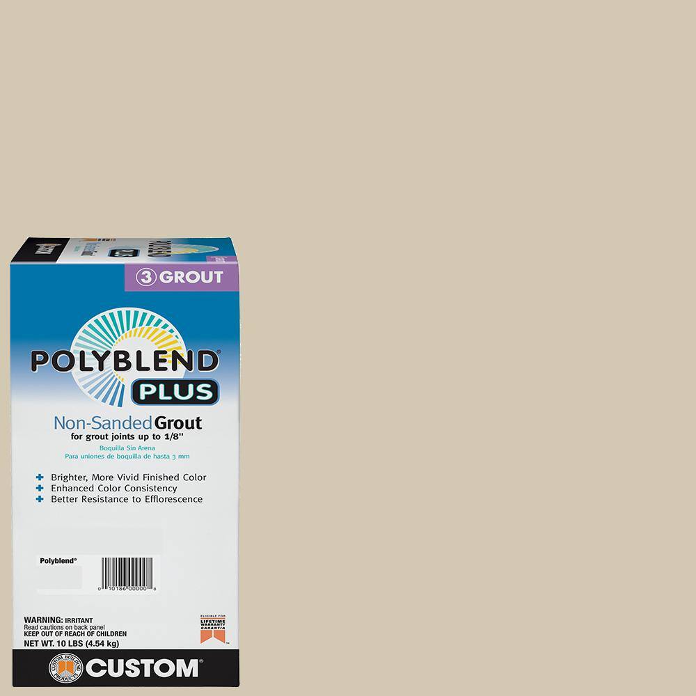 Custom Building Products Polyblend Plus #382 Bone 10 lb. Unsanded Grout PBPG38210