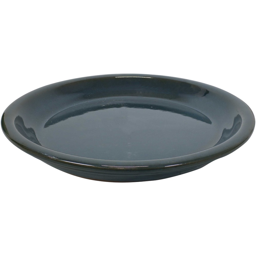 Sunnydaze Ceramic Planter Saucer   9 Inch   Set of 4