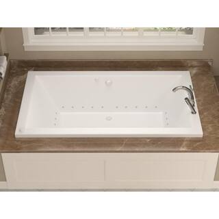 Universal Tubs Sapphire 72 in. Rectangular Drop-in Air Bath Tub in White HD4272VNCAL