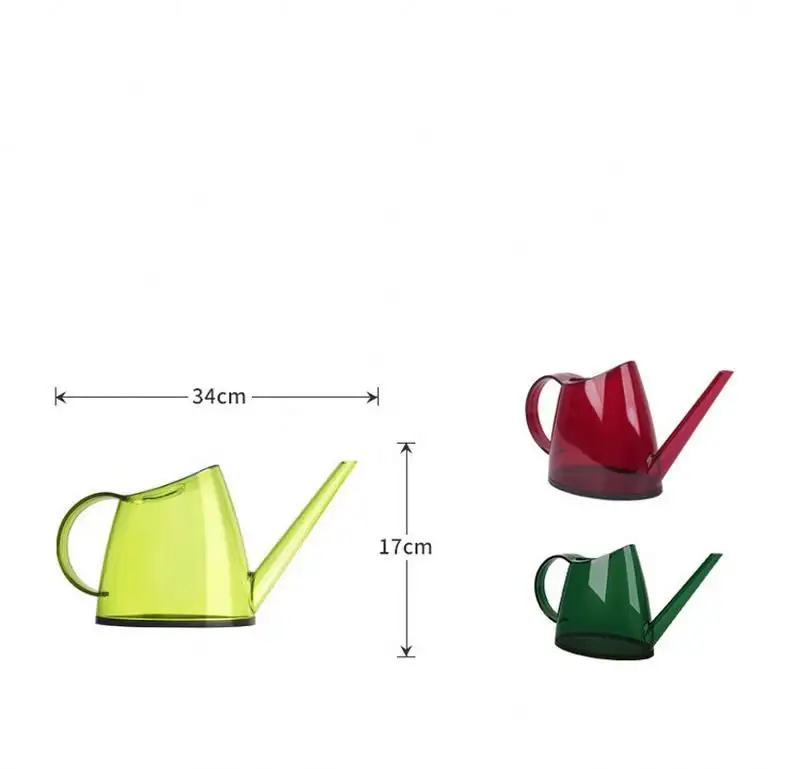 Garden Tools Plant Flower  Watering Pots Household Decorative Colorful Transparent Plastic Watering Can/