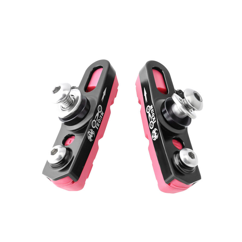 Wholesales 1Pair Colorful Road Bike C Brake Caliper Pads Shoes Set MTB Folding Bicycle Cycling Replace Rubber Braking Shoes