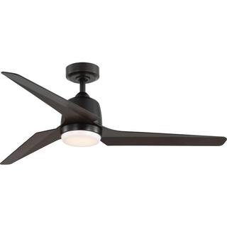 Progress Lighting Upshur 52 in. Indoor Outdoor LED Antique Bronze Transitional Ceiling Fan with Light Kit P250094-020-30