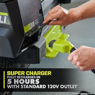 RYOBI 54 in. 80-Volt HP Brushless Battery Electric Cordless Zero Turn Mower Blower Backpack Battery - Batteries and Chargers RYRM8034-2X