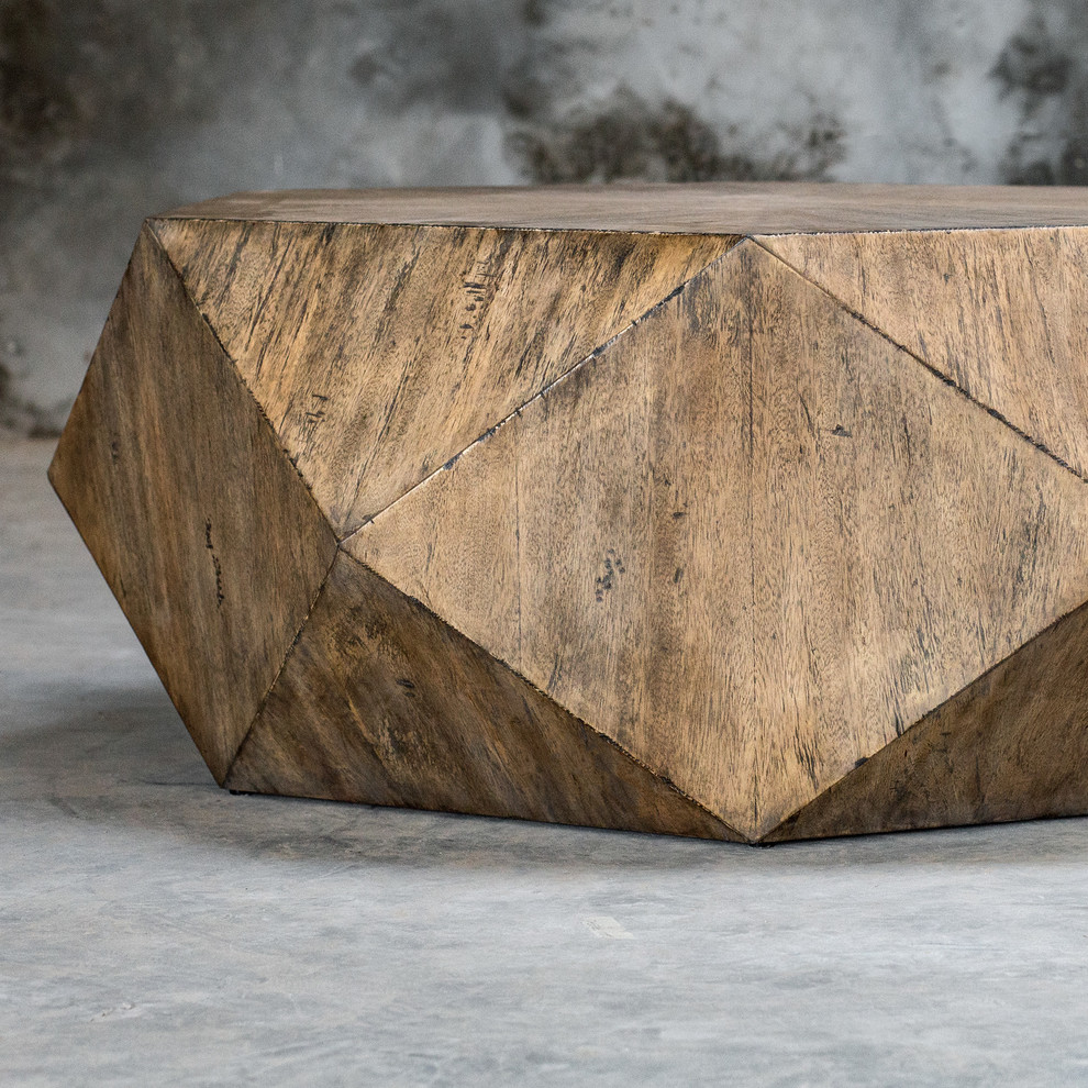 Uttermost Volker Honey Coffee Table   Rustic   Coffee Tables   by HedgeApple  Houzz