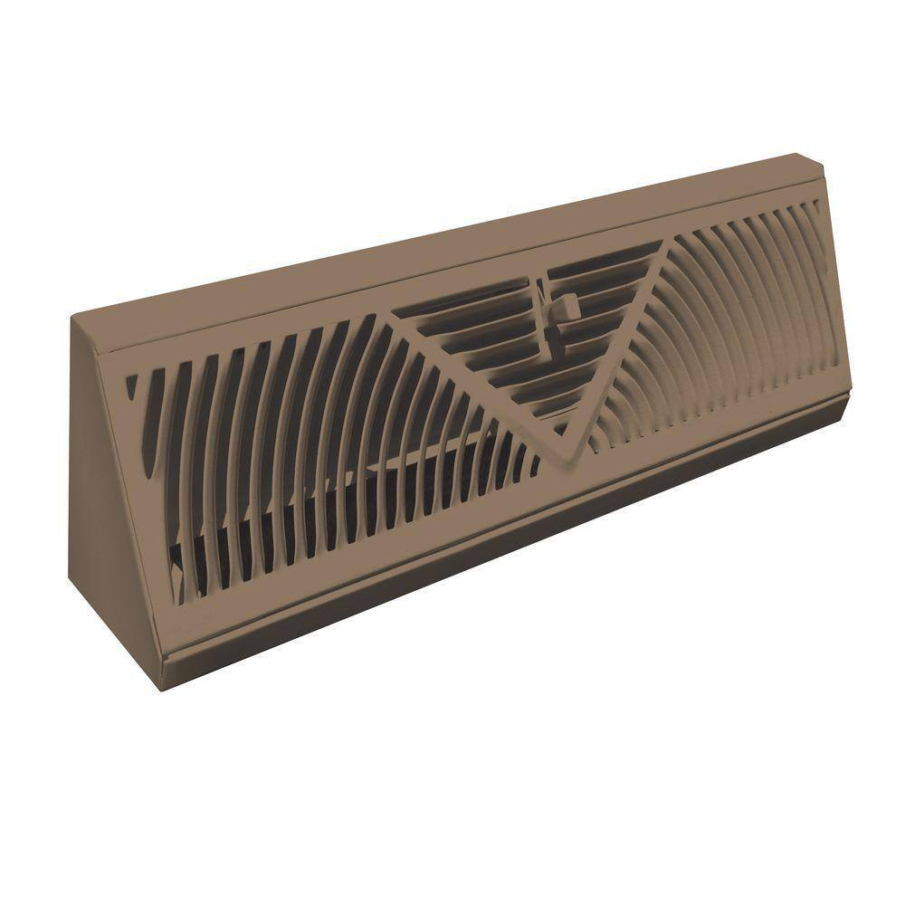 TruAire 18 in. Steel Brown Baseboard Diffuser Supply 118SB