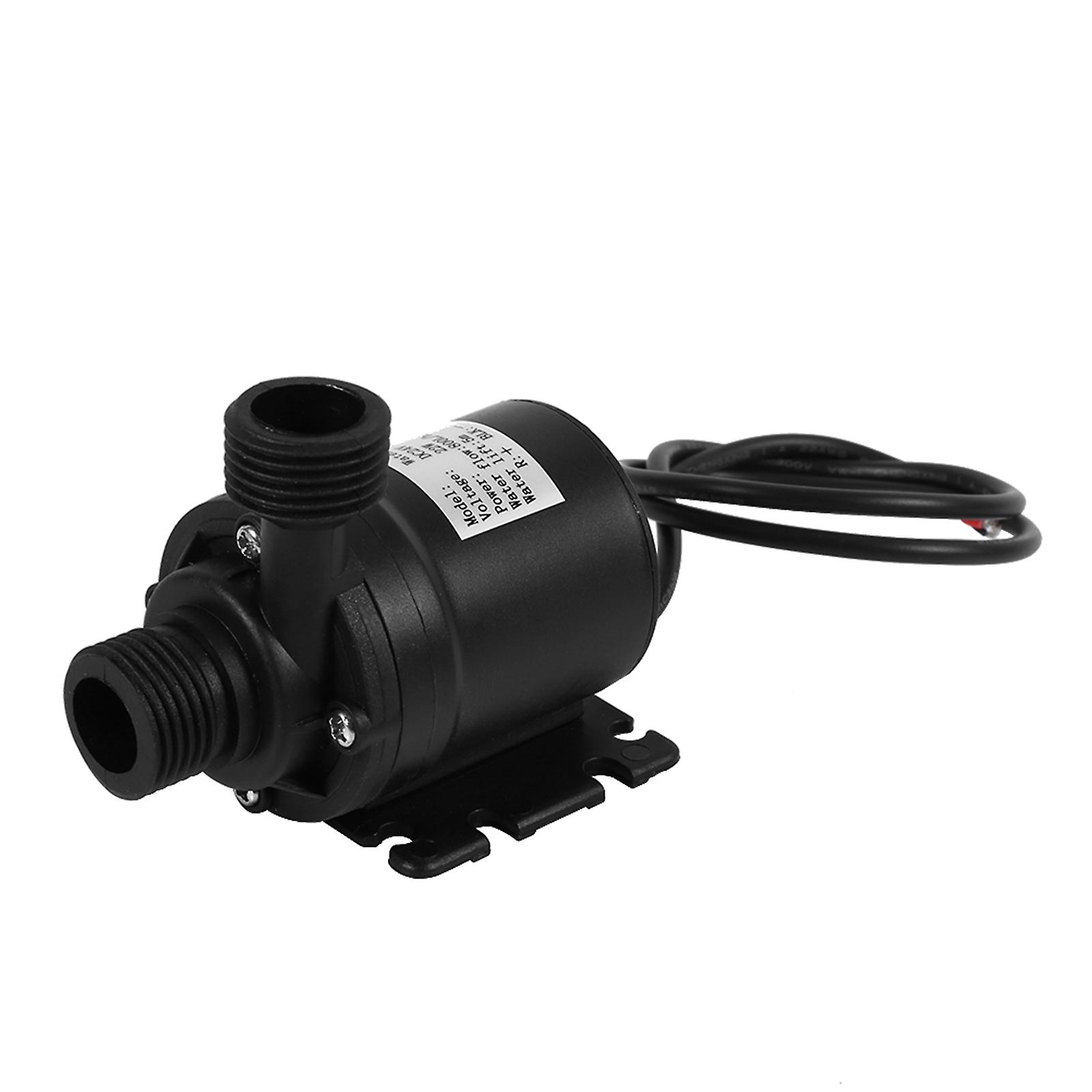 Dc 24v Hot Water Circulation Pump Solar Energy Brushless Motor Aquarium Submersible 800l/h 5m