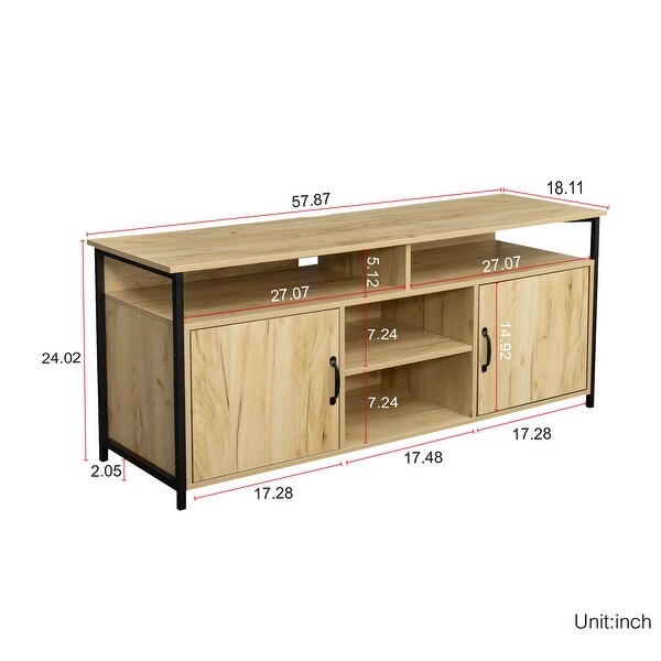 Entertainment Center TV Stand for Up to 60