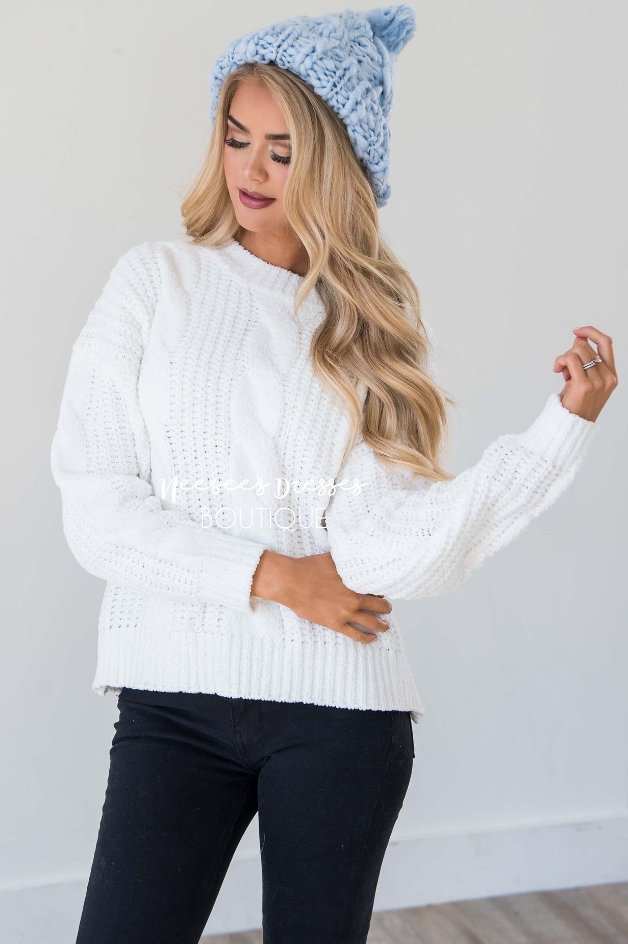 Snowy Nights Chunky Knit Sweater