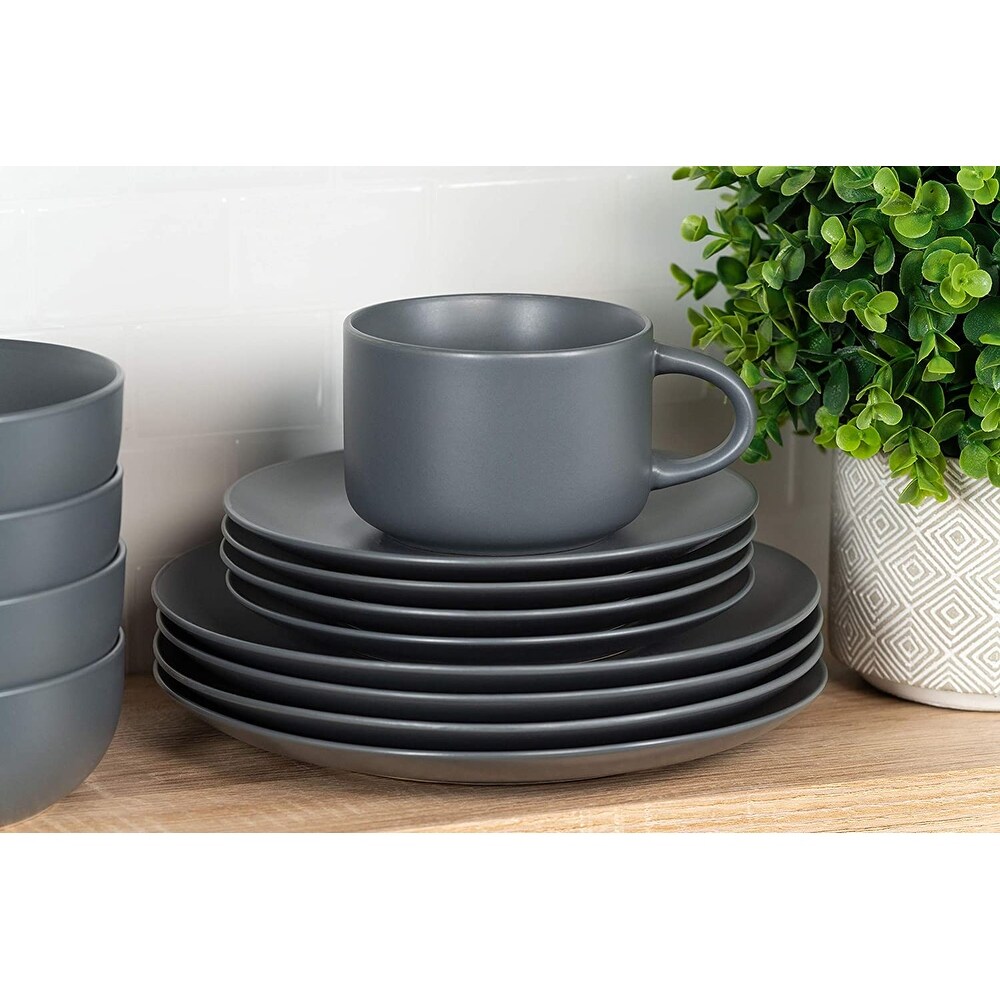 Wazee Matte 32 Pc Coupe Dinnerware Set