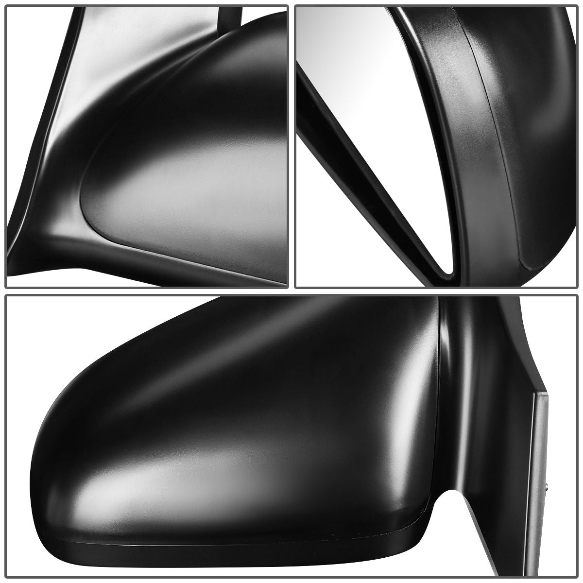 DNA Motoring OEM-MR-HO1321224 For 2006 to 2011 Honda Civic 2-Door OE Style Manual Passenger / Right Side View Door Mirror 76200SVAA01ZA 07 08 09 10