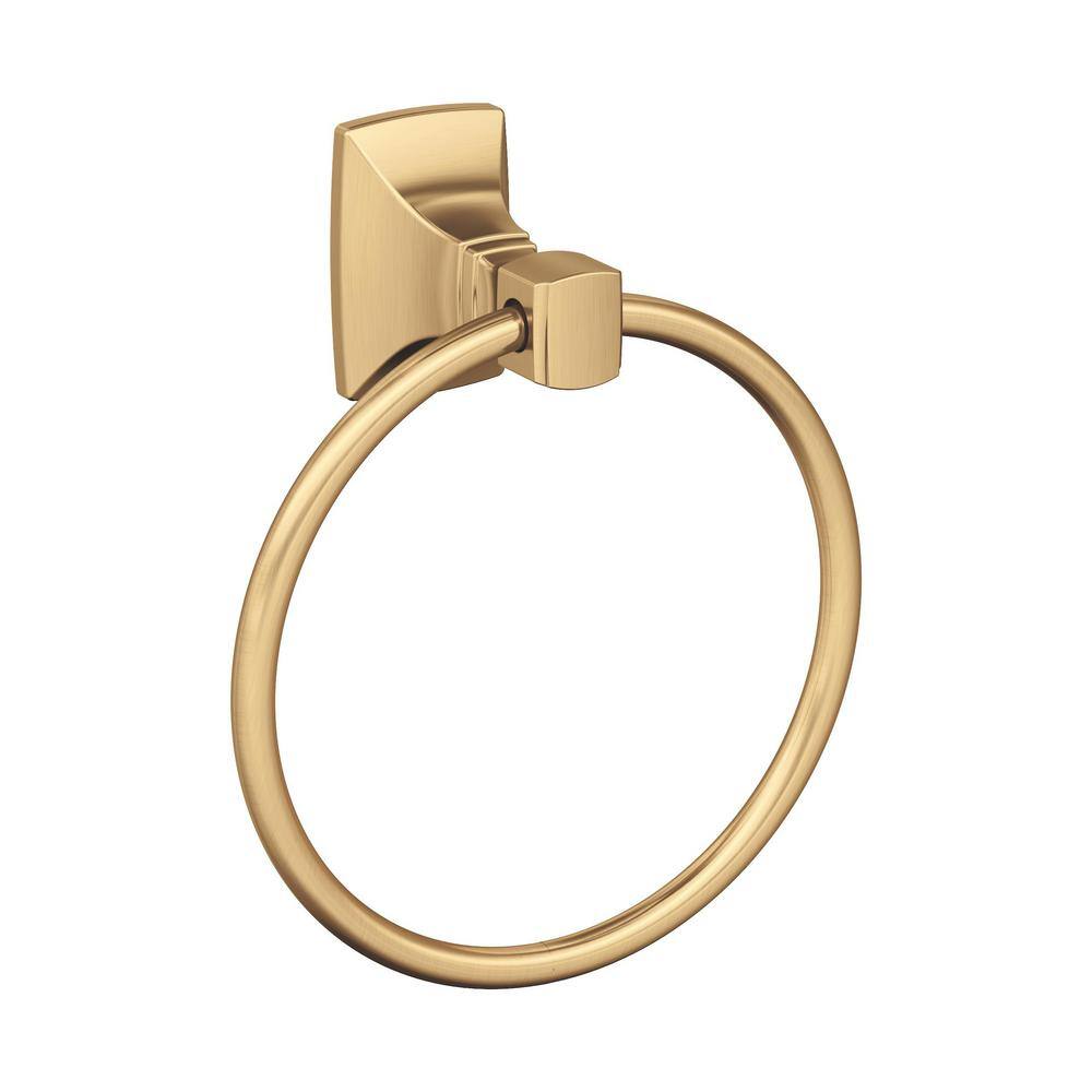 Amerock Highland Ridge 7-716 in. (189 mm) L Towel Ring in Champagne Bronze BH36012CZ