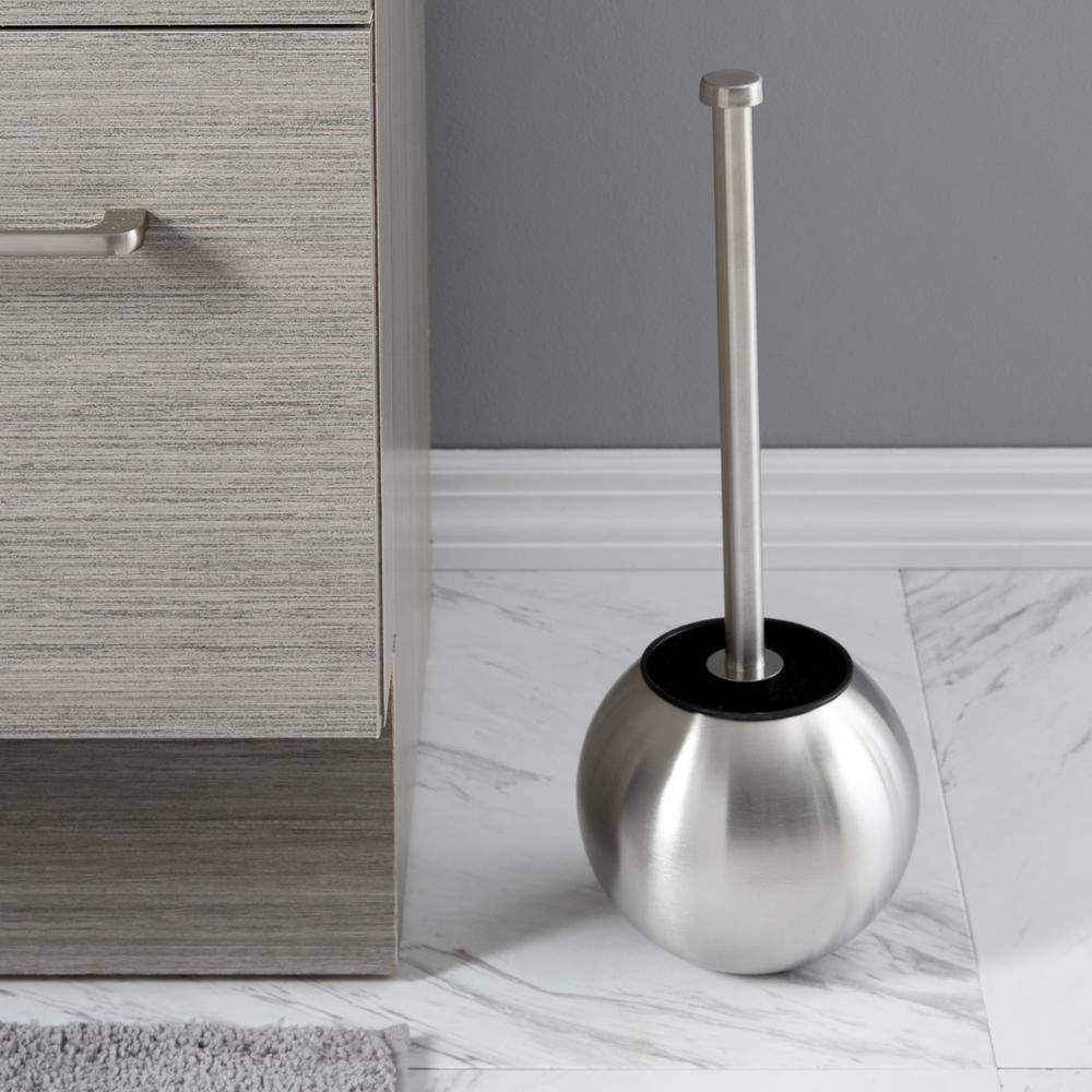 Bath Bliss Stainless Steel Toilet Brush Globe Design 4982-SS