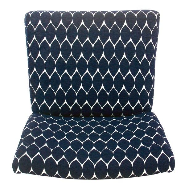 Porch and Den Valderrama Geometric Patterned Accent Chair with Pillow