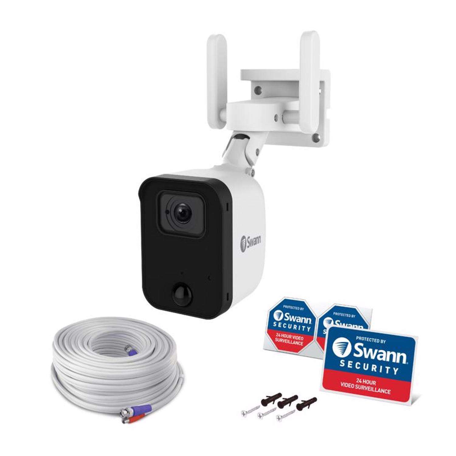 Swann Fourtify Plug-in Indoor and Outdoor Wi-Fi Security Camera