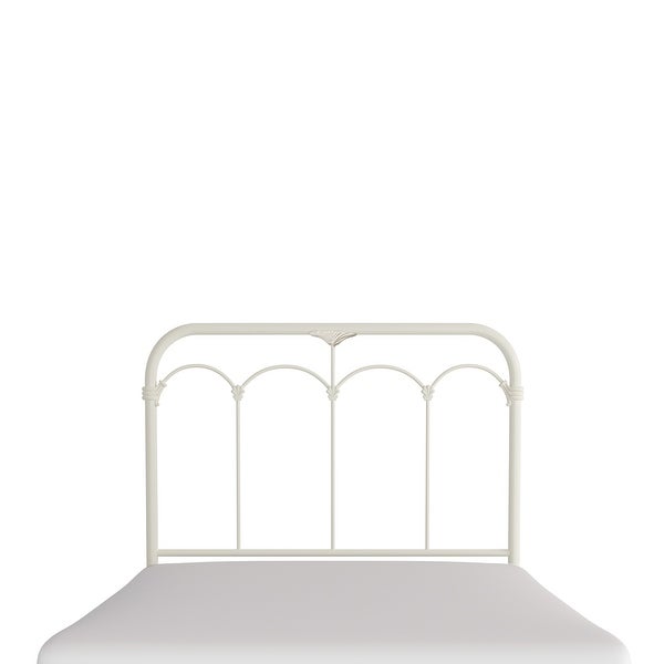 Hillsdale Furniture Jocelyn Metal Headboard， Soft White - - 32167645