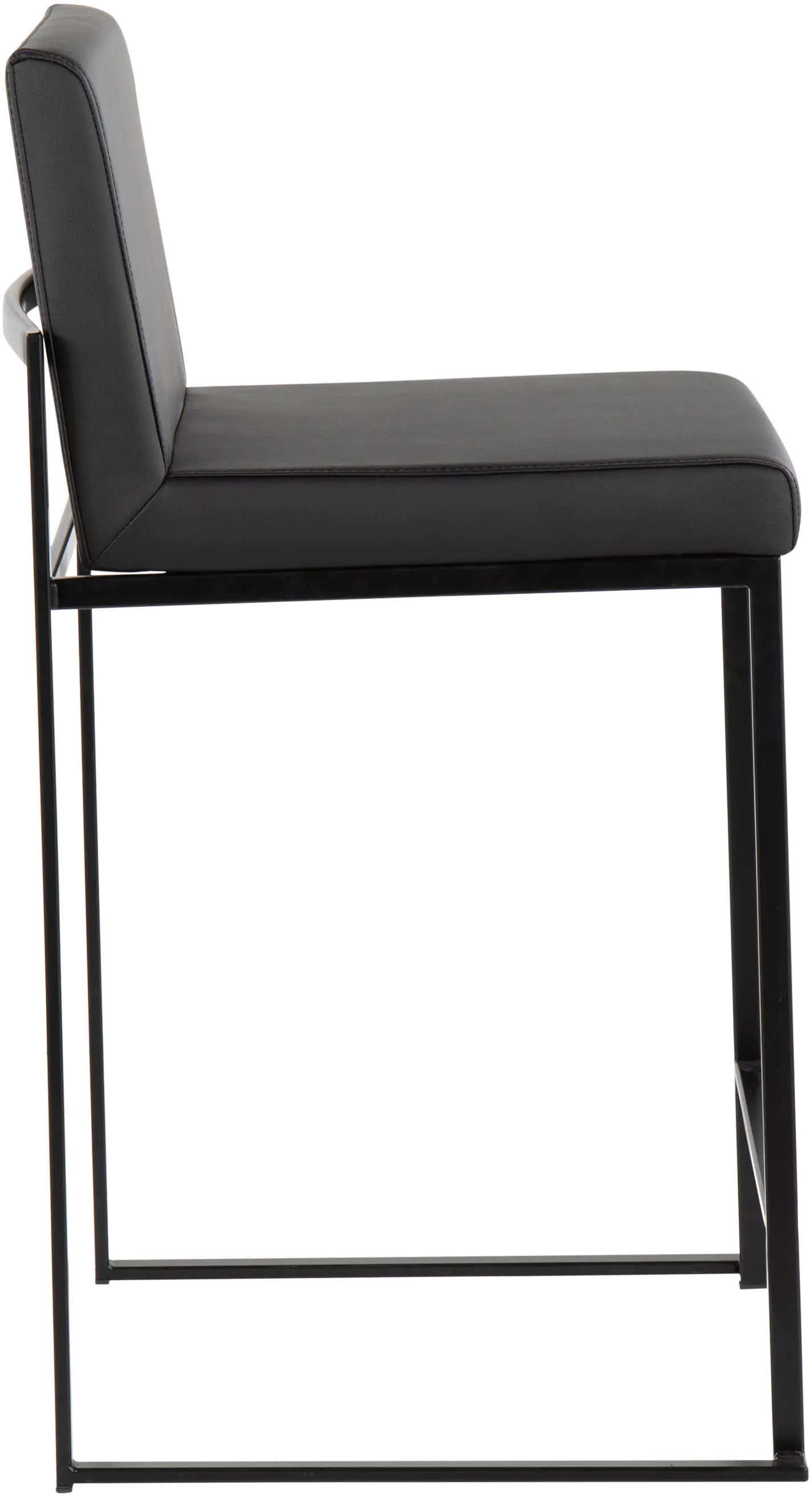 Fuji Black Counter Height Stool， Set of 2