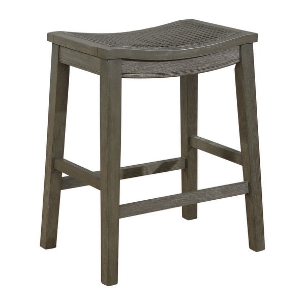 Wren 24 Saddle Stool (2-Pack)|Antique White