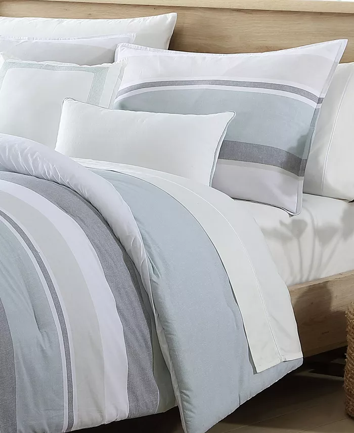 Nautica Eastport Reversible 5-Piece Comforter Bonus Set， Full Queen