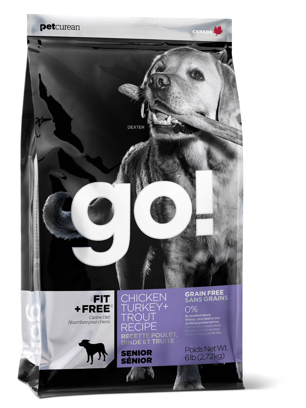 Petcurean Go! Fit and Free Grain Free Senior Recipe Dry Dog Food