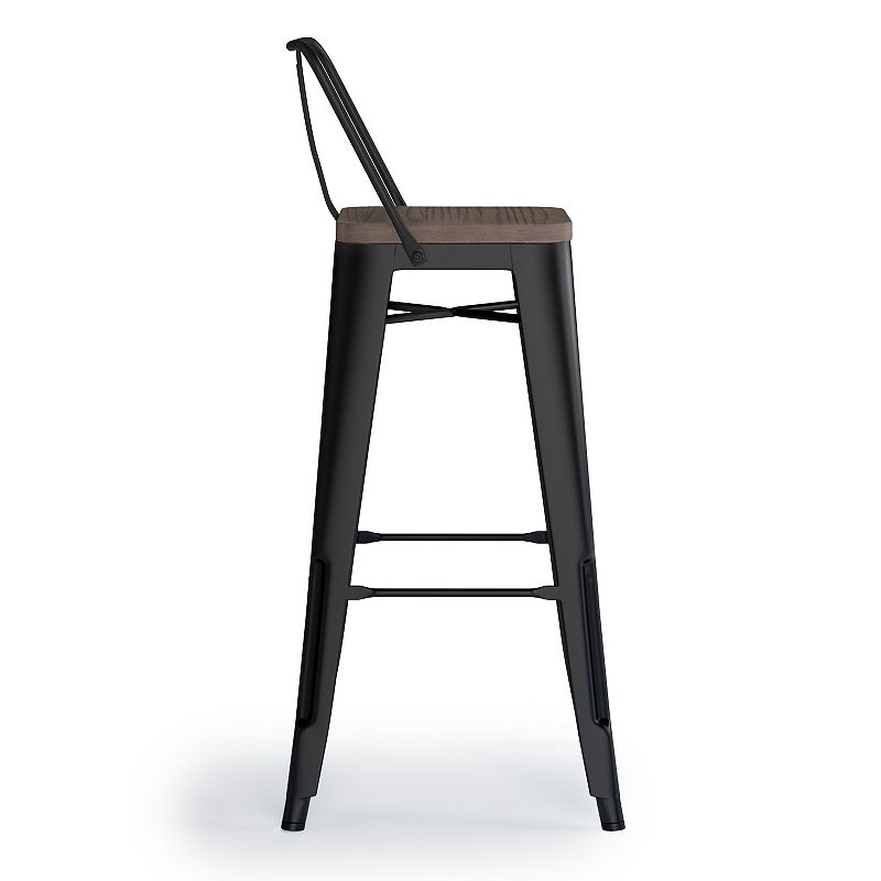 Simpli Home Rayne Bar Stool 2-piece Set