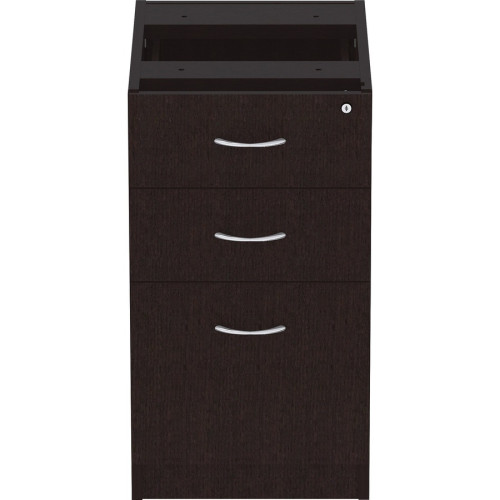 Lorell Essentials Espresso Laminate Pedestal (18220)