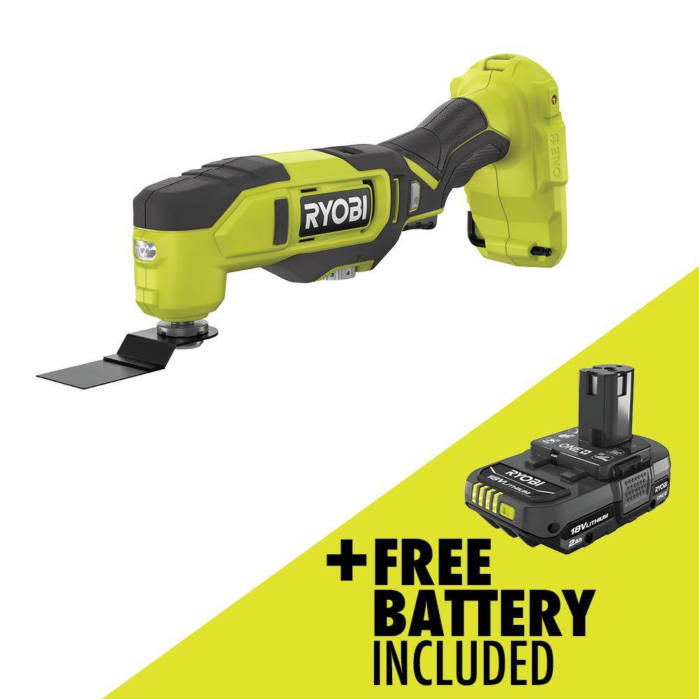 RYOBI ONE+ 18V Cordless Multi-Tool with FREE 2.0 Ah Battery PCL430B-PBP006