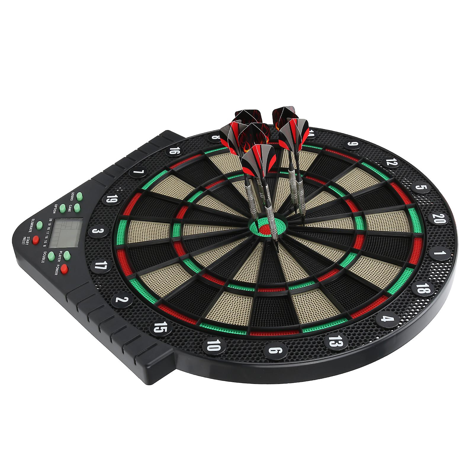 Electronic Dart Board Score Dart Plate Durable Plastic Dart Target Set Game Accessory