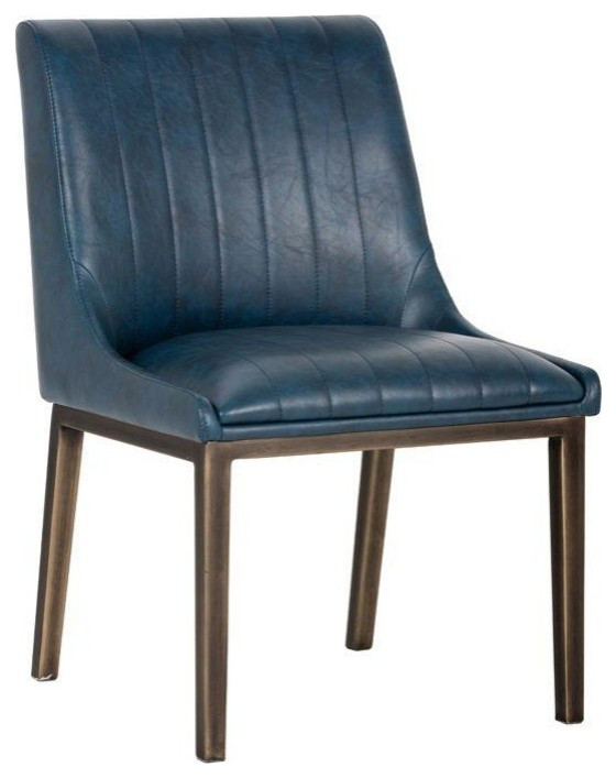 Bryce Dining Chair Vintage Blue (Set of 2)   Midcentury   Dining Chairs   by Virgil Stanis Design  Houzz