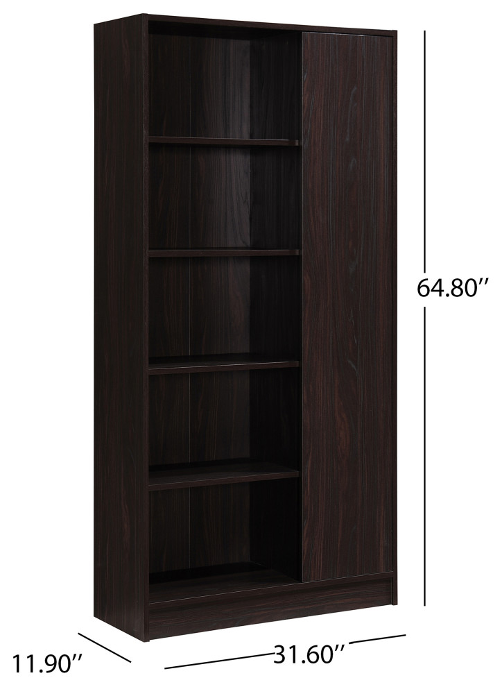 GDF Studio Annabelle Mid Century Finished Faux Wood Bookcase   Transitional   Bookcases   by GDFStudio  Houzz