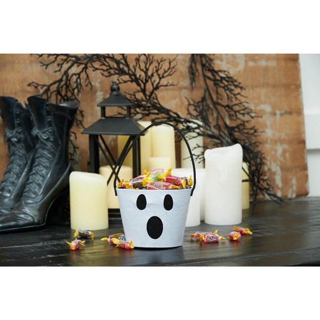 Gallerie Ii Ghost Felt Halloween Candy Bucket Decoration