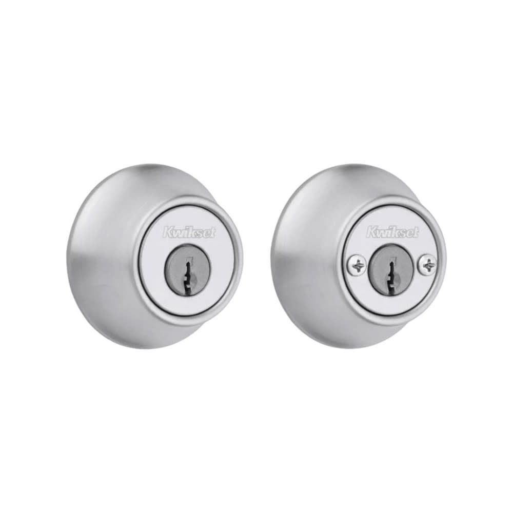 Satin Chrome Double Cylinder Door Deadbolt