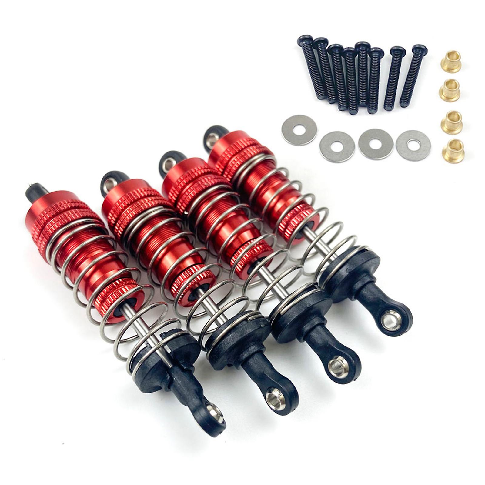 4pcs Aluminum Alloy 1/12 Scale Rc Car Front Rear Shock Absorber For Mn G500 And  Model Toys Upgrad Part Replacement