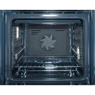 Bosch 500 Series 24 in. Built-In Single Electric Wall Oven with European Convection and Dual Clean in Stainless Steel HBE5453UC