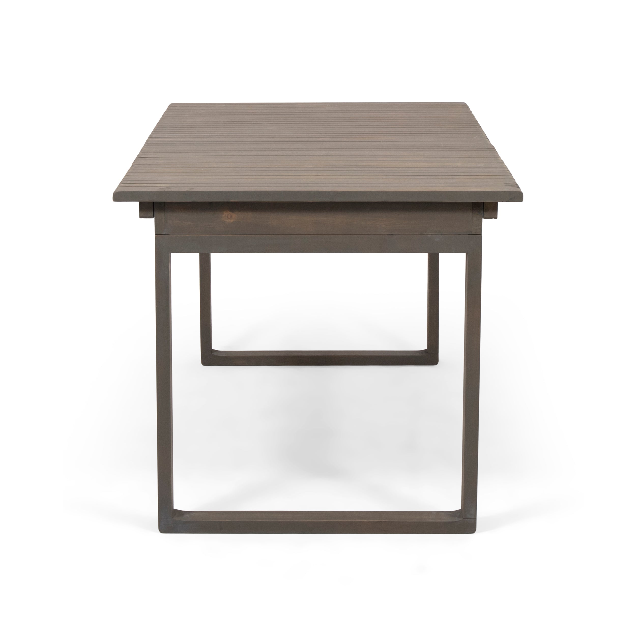 Yilia Outdoor Expandable Acacia Wood Dining Table