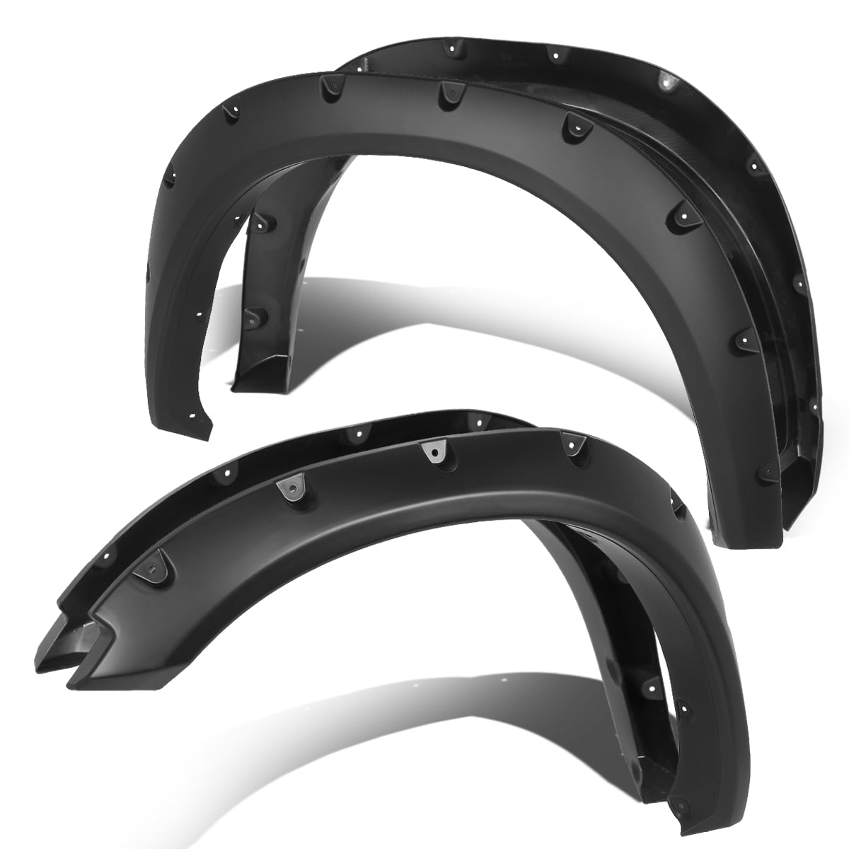 Fender Flares For 2009-2018 Ram Truck 1500 Fleetside Pocket-Riveted Style Wheel Cover Fender Flares - 4 Pieces 1