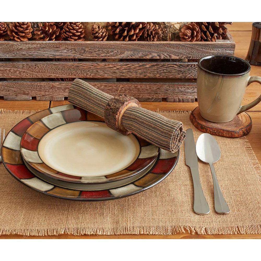 Pfaltzgraff Taos 16-Piece Casual Brown Stoneware Dinnerware Set (Set for 4) 5217161