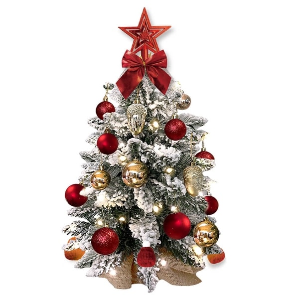 2FT Tabletop Christmas Tree with Exquisite Christmas Decoration