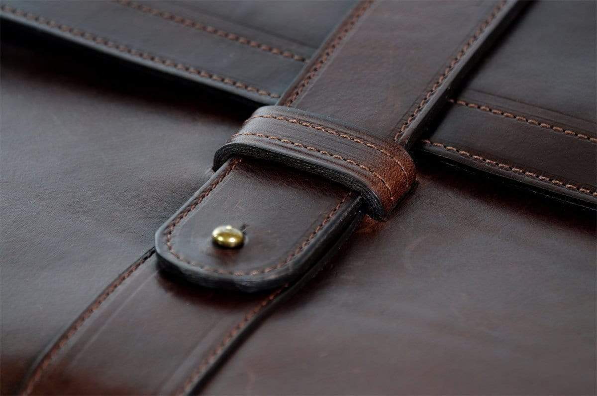 Vachetta Leather Post-Strap Padfolio