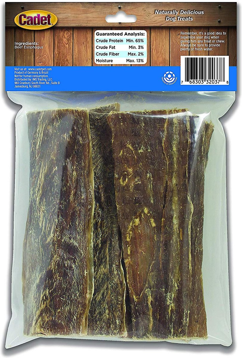 Cadet 100% Real Beef Strips Dog Treat， 4-oz bag