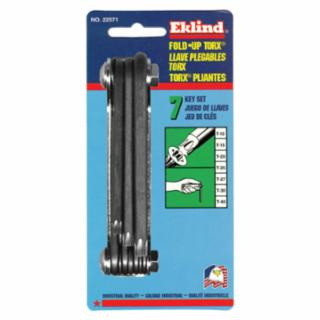 Eklind Tool 269 22571 7 In 1 Torx Fold Up Keyset