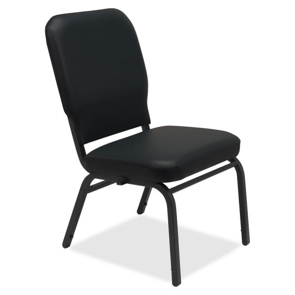 Lorell Big and Tall Oversized Vinyl Stacking Chairs