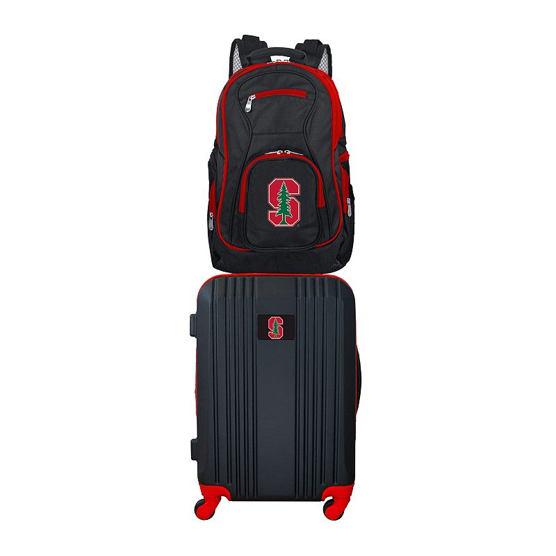 Stanford Cardinal Wheeled Carry-On Luggage and Backpack Set