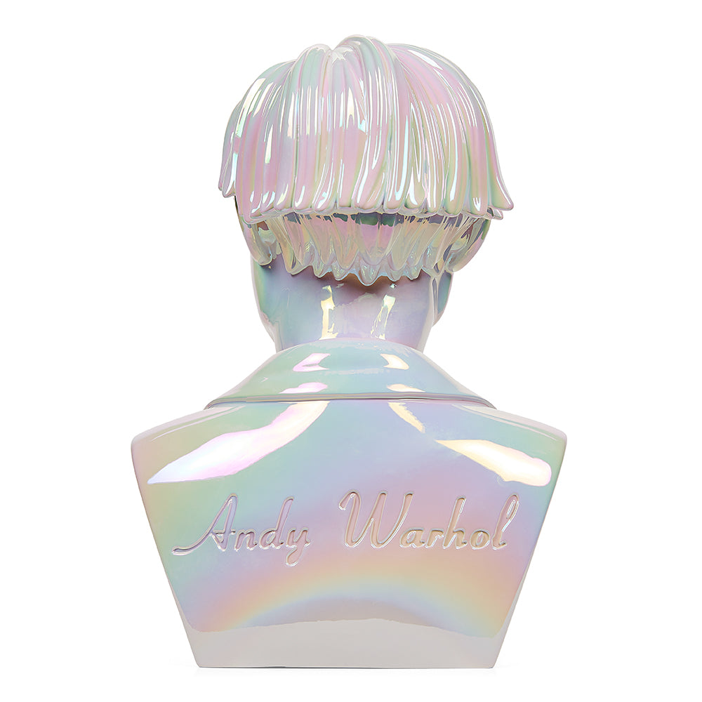 Andy Warhol 12” Bust Vinyl Art Sculpture – Iridescent Edition (Limited Edition of 300)