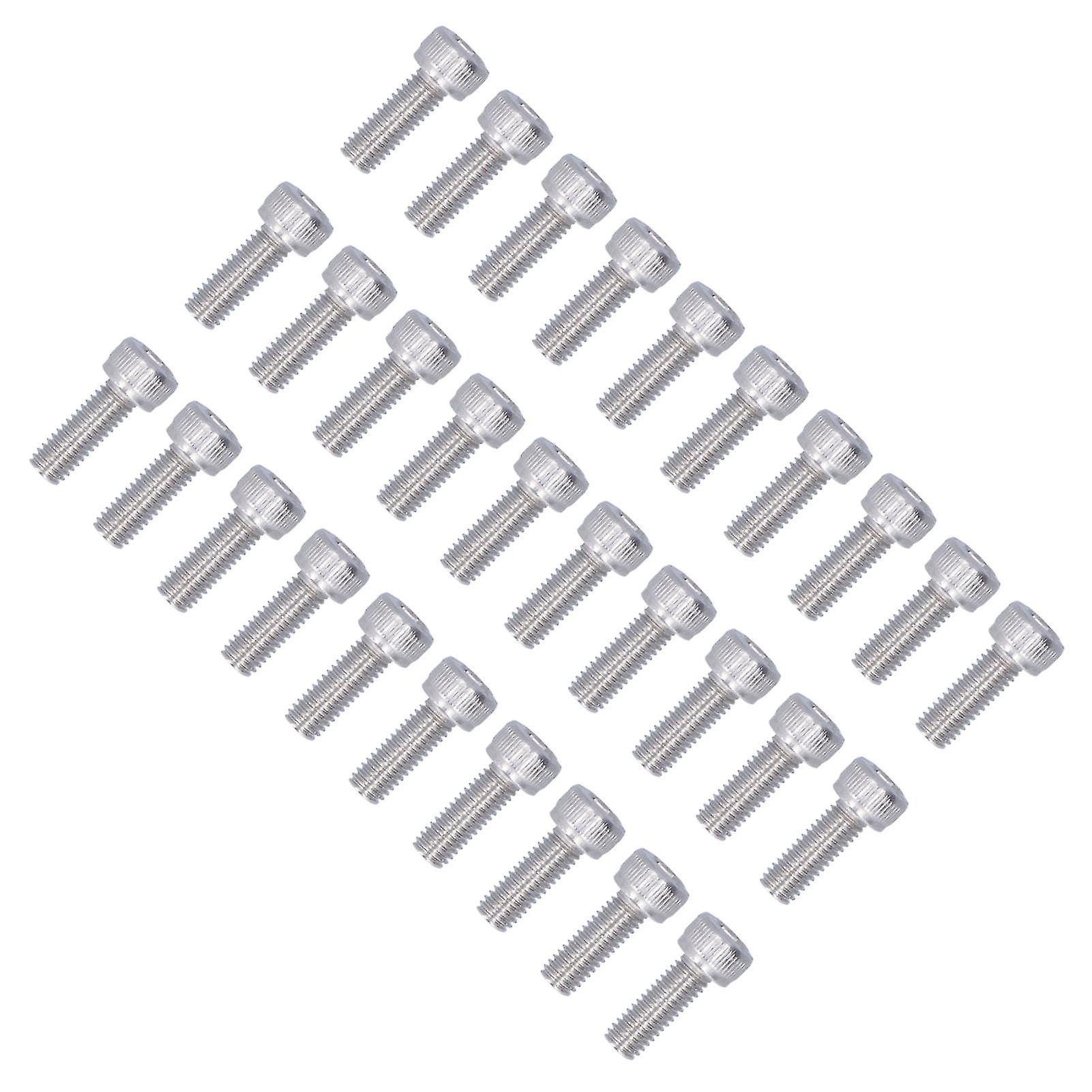 30Pcs M5 Cylindrical Head Hex Socket Screw A2 Stainless Steel Hex Head Screws Screw KitM5 X 25