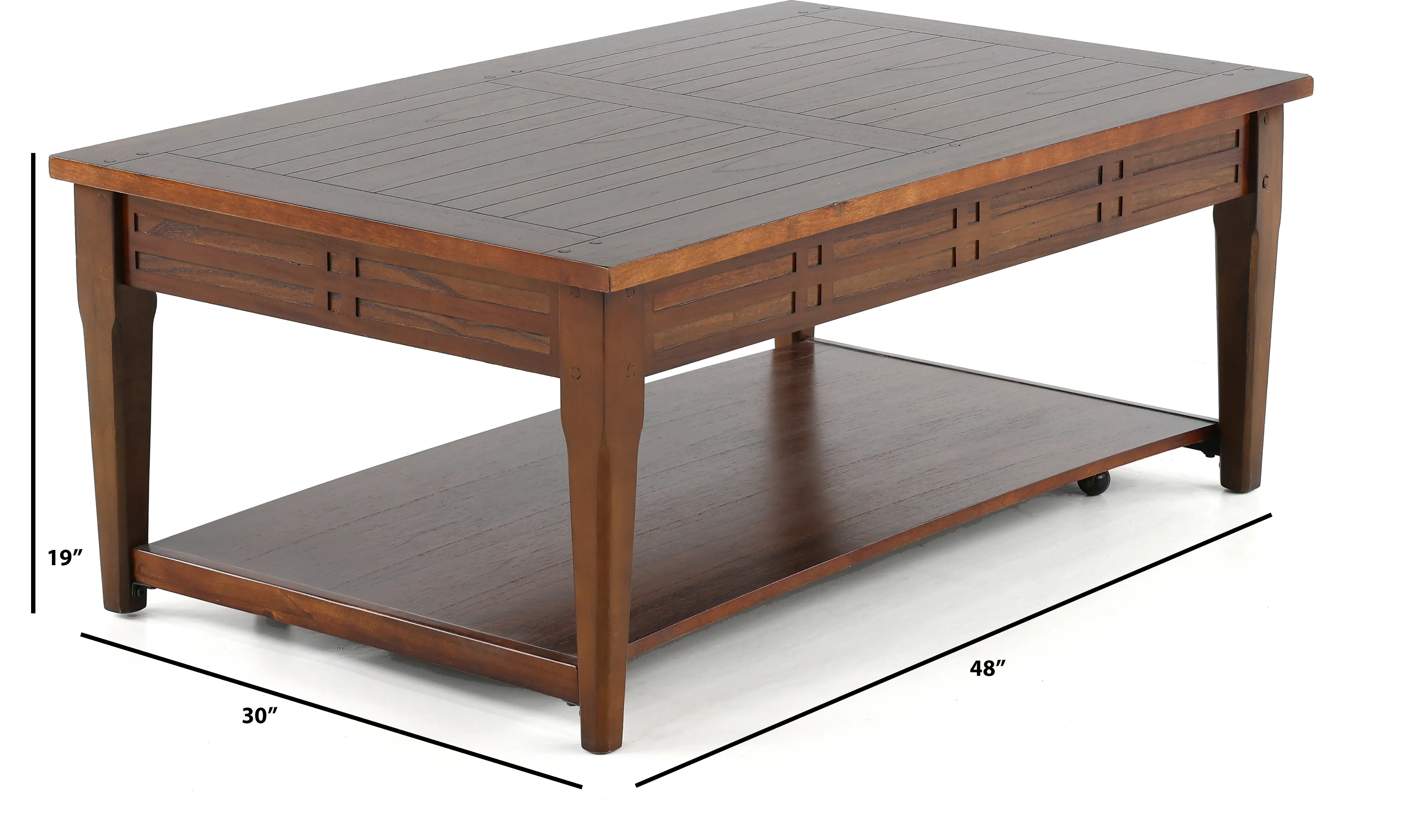 Crestline Dark Brown Lift Top Coffee Table