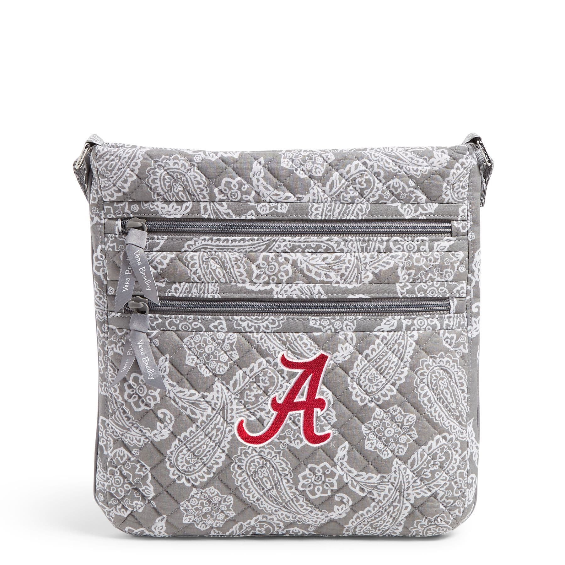 Collegiate Triple Zip Hipster Crossbody Bag