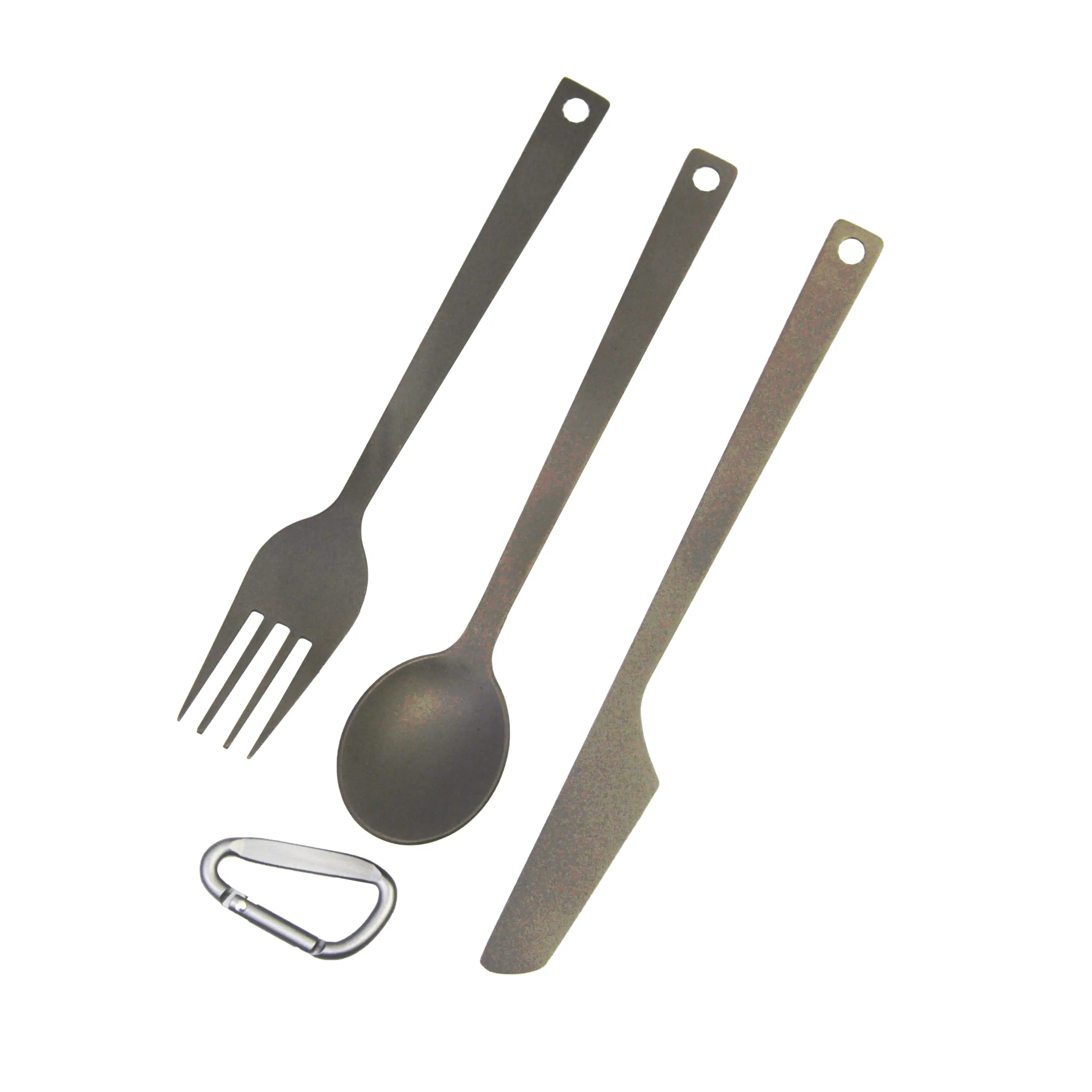 Starcamp Outdoor Camping Survival Hiking Titanium Tableware Kit Kitchen Set Fork Spoon Knife