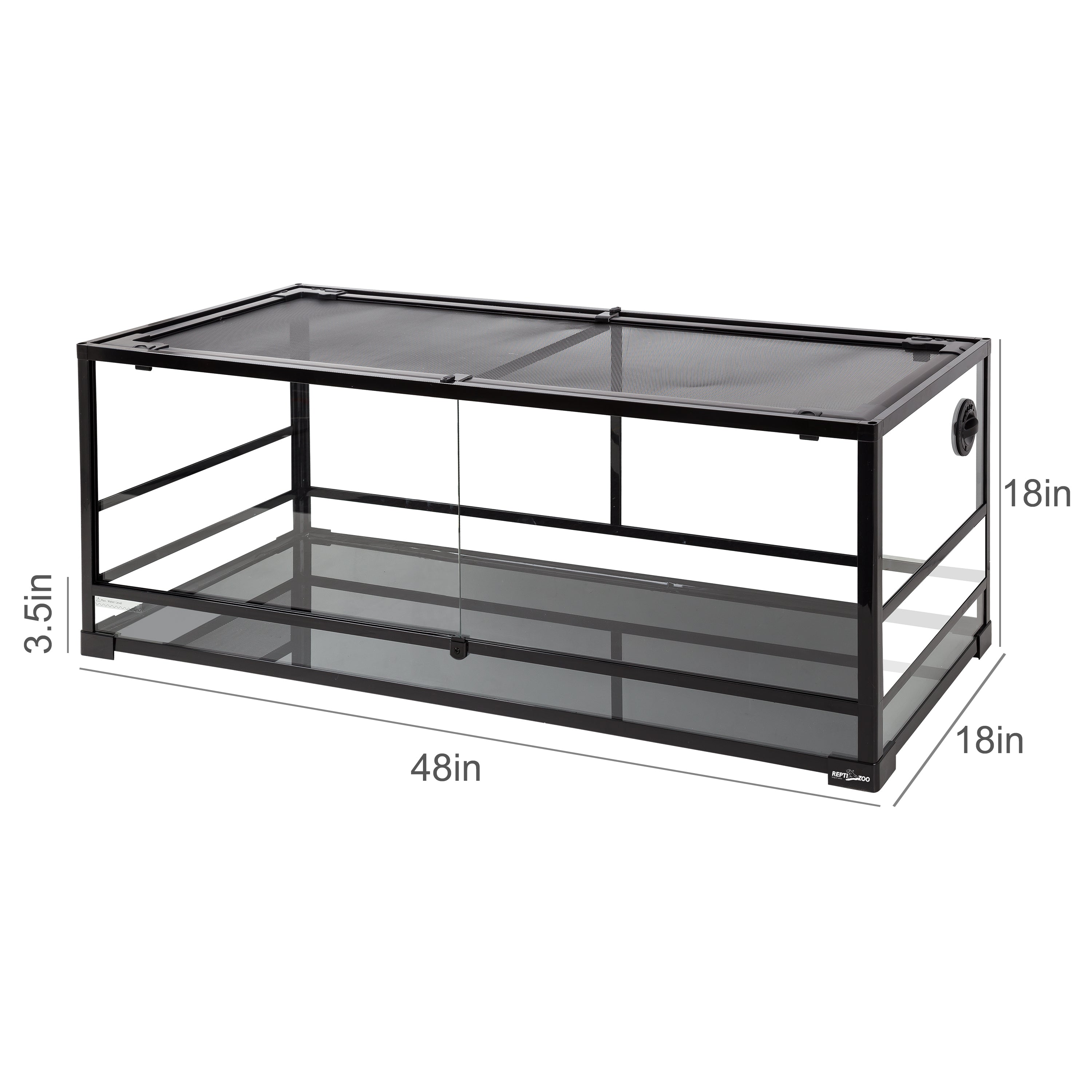 REPTIZOO   64-gallon Full Glass Reptile Large Terrarium